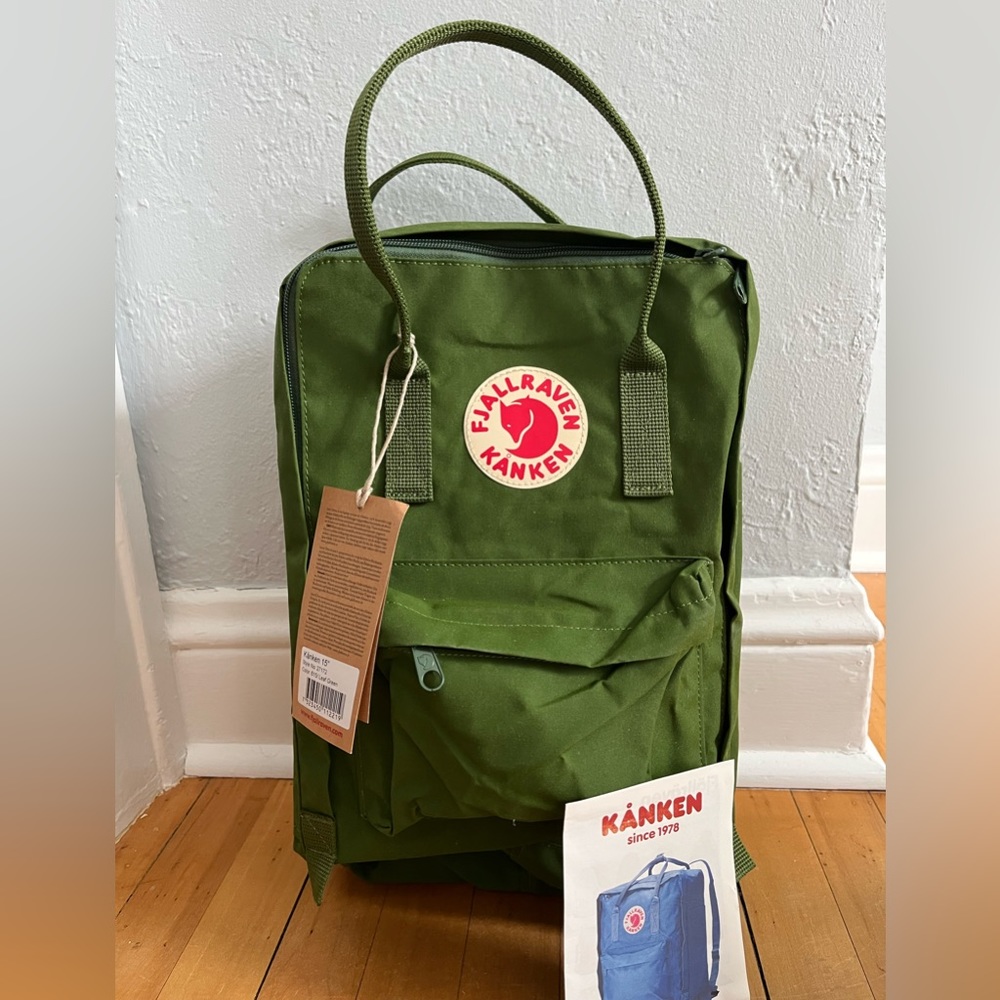 Fjallraven Kanken Original backpack. NWT. Leaf green.